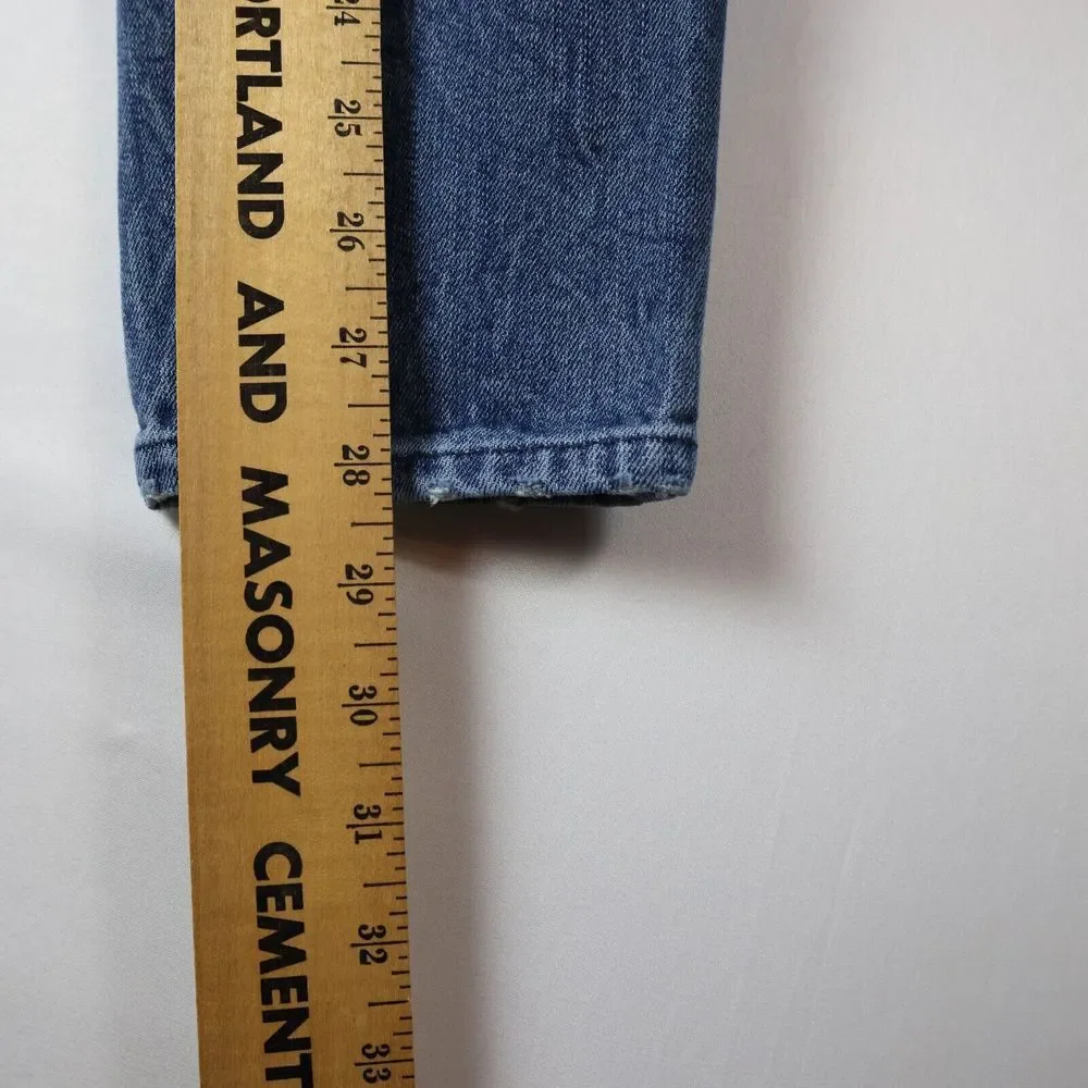 Pacsun Jeans Mens 30x28 Straight Leg Blue Denim Pants Zip Fly Button Los Angeles